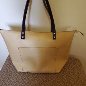 Portland Leather Goods Large Zip Tote Honeycomb